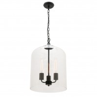 Mercator-Hampton  E27 Max 40 W Pendant - Glass/Metal - Black